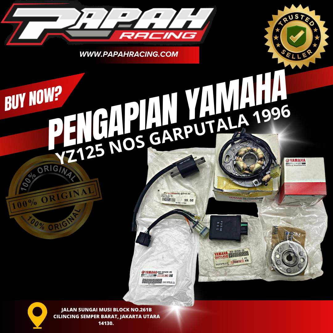 PENGAPIAN YAMAHA YZ125 NOS GARPUTALA 1996
